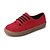 economico Sneakers da donna-Per donna Sneakers Piatto Punta tonda Gomma Comoda Primavera Marrone chiaro / Rosso / Nero