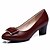 abordables Escarpins femme-Femme Chaussures à Talons Casual Couleur Pleine Talon Bottier Bout pointu Confort PU de microfibre synthétique Noir Rouge Bordeaux