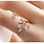 ieftine Inele-Pentru femei manşetă Ring Inel reglabil Roz auriu Aliaj Modă Nuntă Dată Bijuterii Floare Fluture