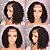 cheap Human Hair Wigs-Remy Human Hair Unprocessed Human Hair Lace Front Wig Bob style Brazilian Hair Curly Wig 130% Density with Baby Hair Natural Hairline African American Wig Unprocessed Bleached Knots Women&#039;s Short