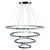 levne Kruhový design-90 cm stmívatelný lustr kovový galvanicky pokovený umělecký LED 220-240v