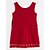cheap Casual Dresses-Toddler Little Girls&#039; Dress Solid Colored Red Sleeveless Floral Dresses Summer
