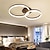 cheap Dimmable Ceiling Lights-78 cm Dimmable Ceiling Lights Circle Design Flush Mount Lights Metal Painted Finishes LED Nordic Style 220-240V