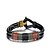 abordables Bracelet Homme-Bracelet Jonc Bracelets en cuir Géométrique Rétro Vintage Bracelet Bijoux Marron Forme Géométrique pour Cadeau Quotidien