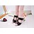 ieftine Sandale de Damă-Pentru femei Sandale Vară Toc Îndesat Confortabili PU Negru Rosu