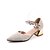 billige Højhælede sko til kvinder-Women&#039;s Heels Chunky Heel Pointed Toe Oxford Ankle Strap Walking Shoes Summer Black / Beige