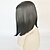 cheap Synthetic Trendy Wigs-Synthetic Wig Straight European Straight Middle Part Wig Short Medium Length Black Synthetic Hair Women&#039;s Party Black