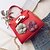 preiswerte Umhängetaschen-Women&#039;s Bags PU Leather Top Handle Bag Flower Leather Bags Holiday Date Black Red Blushing Pink Khaki