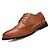 tanie Oksfordki męskie-Męskie Komfortowe buty PU Jesień Biznes / W stylu brytyjskim Oksfordki Czarny / Brązowy / Na zewnątrz