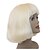 tanie Peruki z ludzkich włosów-Remy Human Hair Lace Front Wig Bob Gaga style Brazilian Hair Straight Blonde Wig 130% Density with Baby Hair Soft Women Natural Hairline Bleached Knots Women&#039;s Short Human Hair Lace Wig Bangs