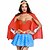 cheap Sexy Uniforms-Women&#039;s Super Heroes Warrior Sex Cosplay Costume Party Costume Patchwork Dress Headpiece Corset / Lycra / Cloak / Belt / Belt / Cloak