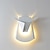 billige Fluktmonterte vegglamper-led vegglamper sconces origami hjort hode dekorativt led hvit messing matt svart aluminium vegglampe for barnerom stue soverom studierom kontor 110-240v