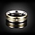 preiswerte Ringe für Herren-Herrn Damen Bandring Nutringe 1pc Gold Kupfer versilbert vergoldet Kreisform Grundlegend Cool Hochzeit Alltag Schmuck