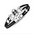 cheap Men&#039;s Bracelets-Bracelet Bangles Leather Bracelet Geometrical Rope Skull Vintage Leather Bracelet Jewelry White / Black / Silver For Gift Daily