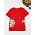 cheap Tees &amp; Shirts-Toddler Unisex T shirt Tee Short Sleeve Print White Red Yellow Children Tops Summer School Daily Sports Regular Fit Regular