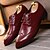 cheap Men&#039;s Oxfords-Men&#039;s Comfort Shoes Winter Office &amp; Career Oxfords Faux Leather / Patent Leather / Customized Materials Black / Burgundy / Gray
