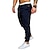 cheap Cargo Pants-Men&#039;s Cargo Pants Cargo Trousers Trousers Drawstring Elastic Waist Solid Color Full Length Casual Daily Cotton 100% Cotton Streetwear Basic Black White