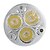 זול נורות תאורה-10pcs 6 W תאורת ספוט לד 400 lm GU10 E26 / E27 3 LED חרוזים לד בכוח גבוה דקורטיבי לבן חם לבן קר 85-265 V / עשרה חלקים / RoHs