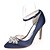 cheap Wedding Shoes-Women&#039;s Wedding Shoes Glitter Crystal Sequined Jeweled Plus Size Wedding Party &amp; Evening Solid Colored Wedding Heels Summer Rhinestone Ankle Strap Heel Pointed Toe Classic Walking Satin Buckle White