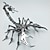 billige 3D-puslespill-3D-puslespill Skorpion Dyremønster Kreativ Kul Rustfritt Stål Voksen Teenager Leketøy Gave
