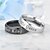 abordables Bagues-Homme Femme Anneaux de couple Correspondant à Argent Noir Acier Inoxydable Métal Relation dames simple Copain 6 7 8 9 / Anneau Alliance Bague