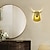 billige Fluktmonterte vegglamper-led vegglamper sconces origami hjort hode dekorativt led hvit messing matt svart aluminium vegglampe for barnerom stue soverom studierom kontor 110-240v