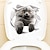 お買い得  3Dウォールステッカー-新しいかわいい穴猫クリエイティブ家の装飾 3d 動物ウォールステッカー浴室トイレトイレステッカー 25 × 23 センチメートルウォールステッカー寝室用リビングルーム