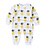 levne Jednodílné holčičí oblečení-Dítě Unisex Základní Ananas Geometrický Dlouhý rukáv Bavlna Jeden kus