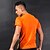 baratos Novo em-Homens Camiseta de Corrida Treino de Ginástica Acampar e Caminhar Exercício e Atividade Física Corridas Corrida Roupa de esporte Preto Azul Marinho Fruta verde Laranja Roupas Esportivas Elasticidade