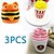 cheap Stress Relievers-MINGYUAN Stress Reliever Creative Hamburger Popcorn Lovely Decompression Toys Parent-Child Interaction 3 pcs All Toy Gift