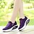 cheap Women&#039;s Sneakers-Women&#039;s Sneakers Wedge Heel Round Toe Tulle Crib Shoes Spring &amp; Summer Purple / Black / Gray