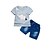 cheap Sets-Toddler Boys&#039; Active Basic Daily Going out Cat Print Print Short Sleeve Regular Clothing Set Blue