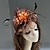 voordelige Hoeden &amp; Hoofdstukken-veren / net fascinators kentucky derby hoed / hoofddeksel met veren / bloemen / bloem 1pc bruiloft / speciale gelegenheid / theekransje hoofddeksel