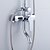 cheap Shower Faucets-Shower System Set - Rainfall Contemporary Chrome Shower System Ceramic Valve Bath Shower Mixer Taps / Brass / Single Handle Three Holes
