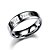 abordables Bagues-Homme Femme Anneaux de couple Correspondant à Argent Noir Acier Inoxydable Métal Relation dames simple Copain 6 7 8 9 / Anneau Alliance Bague