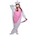 preiswerte Kigurumi Pyjamas-Erwachsene Kigurumi-Pyjamas Unicorn Tier Pyjamas-Einteiler Korallenfleece Rosa Cosplay Für Herren und Damen Tiernachtwäsche Karikatur Fest / Feiertage Kostüme