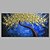 olcso Absztrakt festmények-Hang festett olajfestmény Kézzel festett - Absztrakt Virágos / Botanikus Kortárs Modern Tartalmazza belső keret / Nyújtott vászon