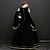 Χαμηλού Κόστους Ιστορικές &amp; Vintage Στολές-Μαρία Αντωνιέτα Βικτοριανό Αναγέννησης φόρεμα διακοπών Φορέματα Σύνολα Κοστούμι πάρτι Χορός μεταμφιεσμένων Γυναικεία Στολές Μαύρο Πεπαλαιωμένο Μεταμφίεση Πάρτι Χοροεσπερίδα 3/4 Μήκος Μανικιού