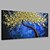 billige Abstrakte malerier-Hang-Painted Oliemaleri Hånd malede - Abstrakt Blomstret / Botanisk Moderne Omfatter indre ramme / Stretched Canvas