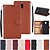 cheap Samsung Cases-Case For Samsung Galaxy A3(2017) / A5(2017) / A7(2017) Wallet / Card Holder / with Stand Full Body Cases Solid Colored Hard PU Leather