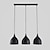 billiga Belysning för köksön-3-ljus 19 cm taklampa led horn form design sland lampor metallmålade ytskikt minimalistisk stil justerbar vardagsrum matsal lampa 110-120v 220-240v max 60w