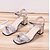 cheap Women&#039;s Sandals-Women&#039;s Sandals Chunky Heel PU(Polyurethane) Slingback Summer Gold / Silver / Wedding / Party &amp; Evening / Party &amp; Evening