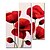 baratos Pinturas Florais/Botânicas-Pintura a Óleo Pintados à mão - Abstrato Floral / Botânico Contemprâneo Modern Incluir moldura interna / 5 Painéis / Lona esticada
