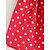 cheap Casual Dresses-Kids Little Girls&#039; Dress Polka Dot Daily Ruffle Bow Red Sleeveless Sweet Dresses Fall Spring