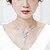 cheap Jewelry Sets-Women&#039;s Cubic Zirconia Jewelry Set Drop Earrings Pendant Necklace Mismatched Leaf Flower Fashion Earrings Jewelry White For Wedding Engagement