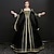 cheap Historical &amp; Vintage Costumes-Maria Antonietta Victorian Renaissance Vacation Dress Dress Outfits Party Costume Masquerade Women&#039;s Costume Black Vintage Cosplay Party Prom 3/4 Length Sleeve Ball Gown Plus Size Customized