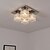 رخيصةأون إضاءات الأسقف-1-light 45 (18 &quot;) Crystal Flush Mount أضواء معدن مطلي بالكهرباء الحديث المعاصر 110-120V / 220-240V / E26 / E27