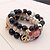 cheap Bracelets-Charm Bracelet Bead Bracelet Stack Stacking Stackable Heart Star Peace Ladies European Ethnic Fashion Acrylic Bracelet Jewelry White / Black / Red Hamsa Hand For Party Daily / Resin