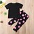 cheap Sets-Toddler Girls&#039; Clothing Set Daily Sports Easter Print Print Short Sleeve Active Basic Regular Regular Black