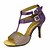 cheap Latin Shoes-Women&#039;s Latin Shoes / Salsa Shoes Satin / Silk Buckle Sandal / Heel Buckle / Ribbon Tie Customized Heel Customizable Dance Shoes Bronze / Almond / Nude / Performance / Leather / Professional / EU43